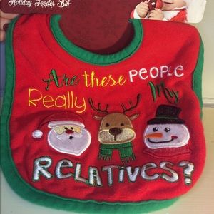 Christmas Bib “Are these people really my relatives”